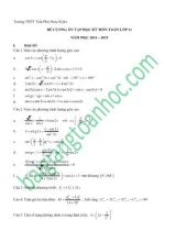 Đề cương ôn tập học kỳ môn Toán lớp 11 năm học 2014  2015